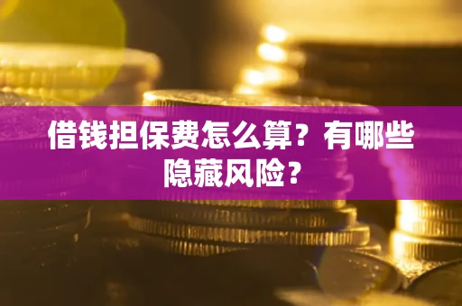 武汉借钱担保费怎么算？有哪些隐藏风险？