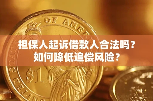 武汉担保人起诉借款人合法吗？如何降低追偿风险？