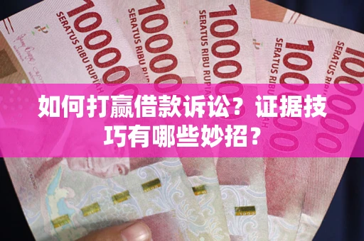 武汉如何打赢借款诉讼？证据技巧有哪些妙招？