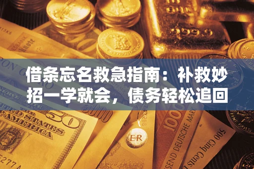 武汉借条忘名救急指南：补救妙招一学就会，债务轻松追回！