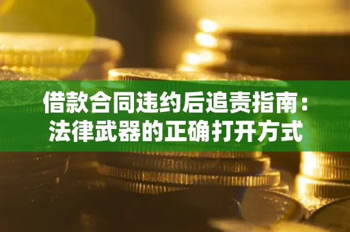 武汉借款合同违约后追责指南：法律武器的正确打开方式