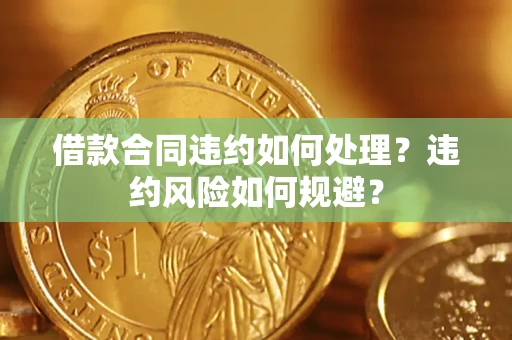 武汉借款合同违约如何处理？违约风险如何规避？