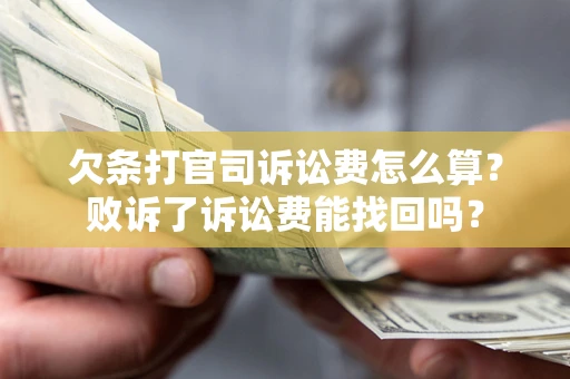 武汉欠条打官司诉讼费怎么算？败诉了诉讼费能找回吗？